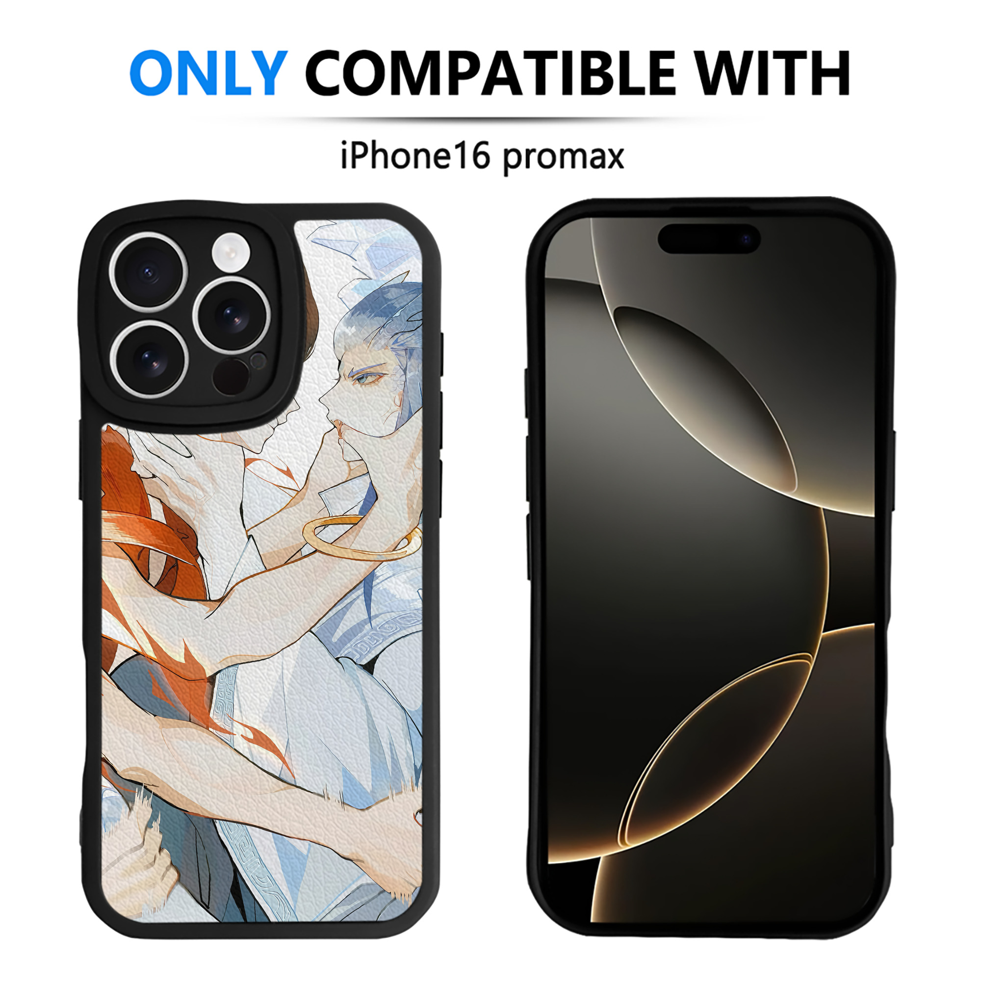 （画像用） Ne Zha 2 ナタ 魔童の大暴れ 【iPhone 16シリーズ対応】シリコンスマホケース（レザー調） 材質：シリコン